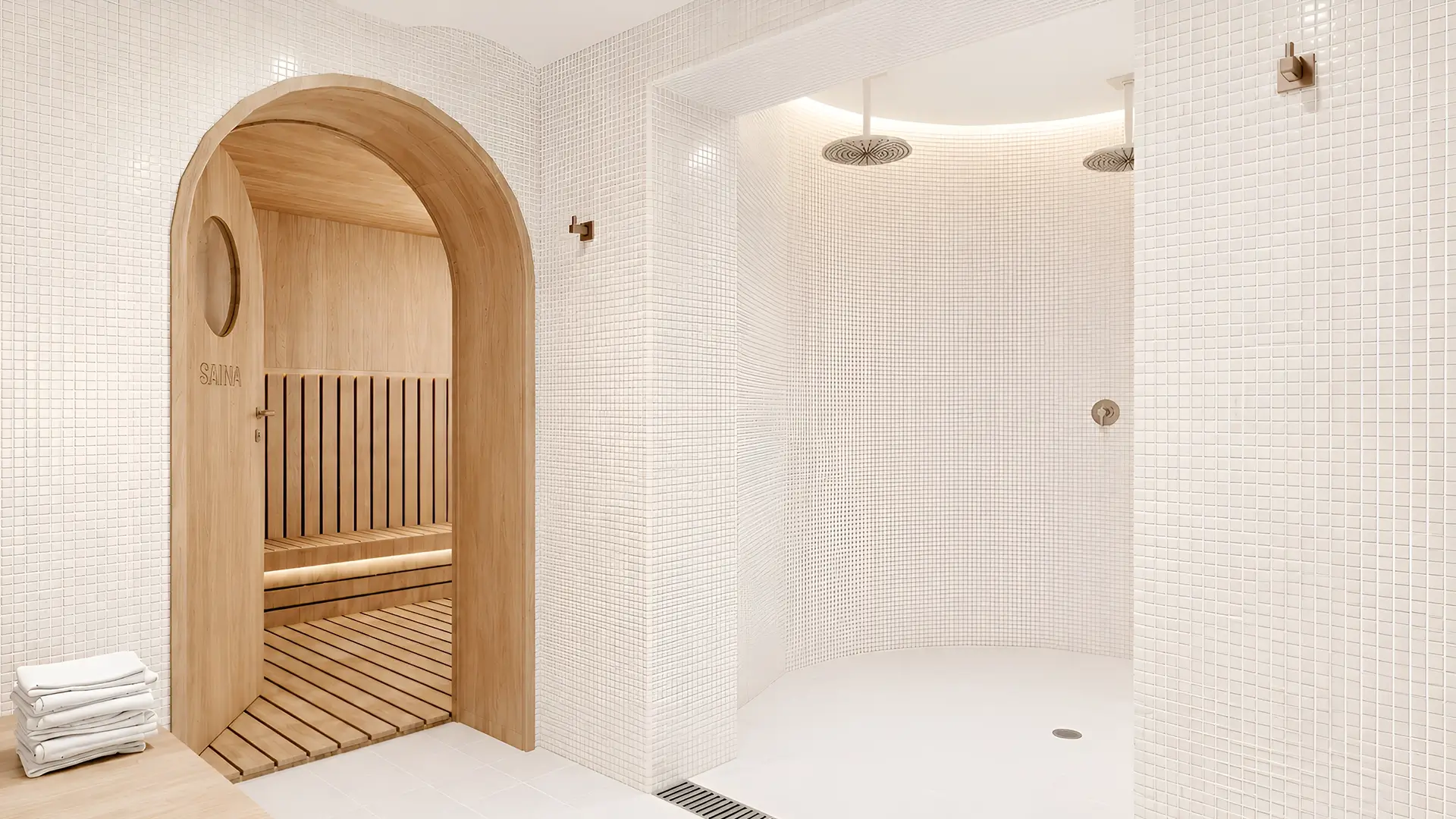 Perspectiva ilustrada da Sauna