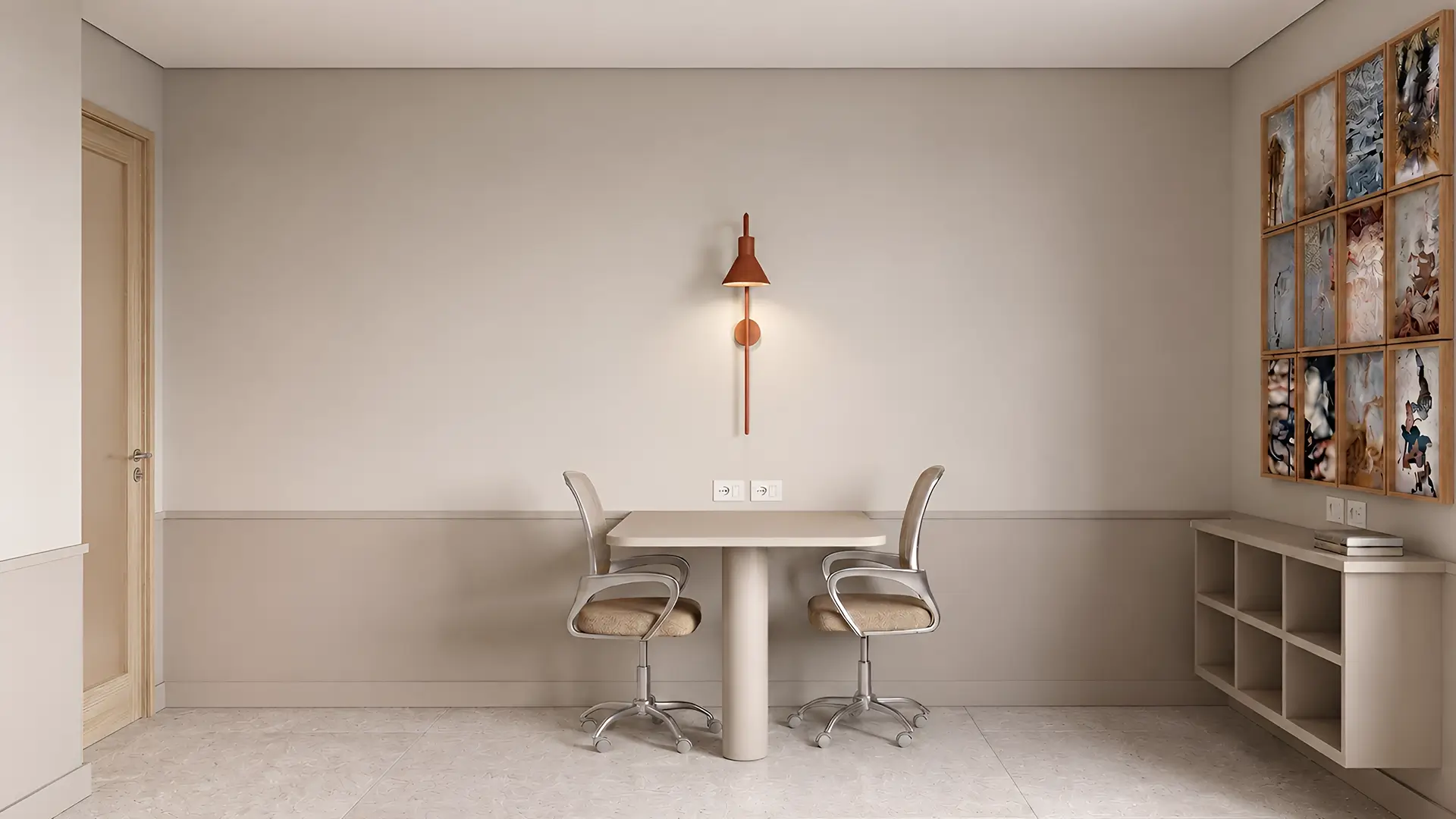 Perspectiva ilustrada do Home Office